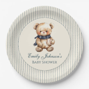 Süßer Teddybär-Papierteller Pappteller