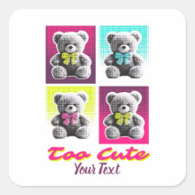 Süßer Teddybär-Stil Bunter Bär-Muster-Design