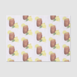 Süßer Tee mit Lemon Seidenpapier