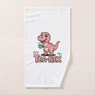 Süßer Tee-Rex rosa Dinosaurier – Schluck passiert! Handtuch