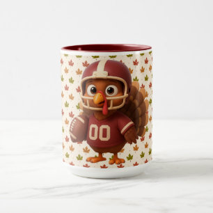 Süßer Thanksgiving-Day-Football-Truthahn Tasse