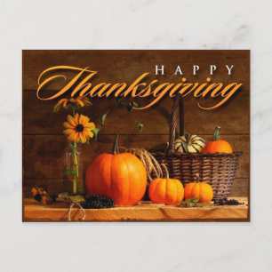 Süßer Thanksgiving-Kürbis Feiertagspostkarte