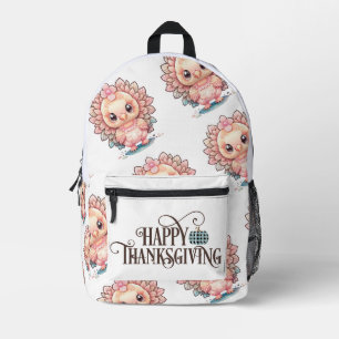 Süßer Thanksgiving Truthahn Bedruckter Rucksack