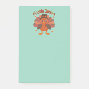 Süßer Thanksgiving Truthahn Cartoon – “Guckguckgac Post-it Klebezettel