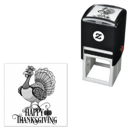 Süßer Thanksgiving Truthahn Permastempel