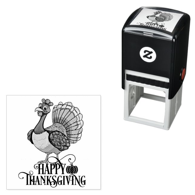 Süßer Thanksgiving Truthahn Permastempel (Beispiel)