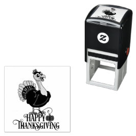 Süßer Thanksgiving Truthahn Permastempel