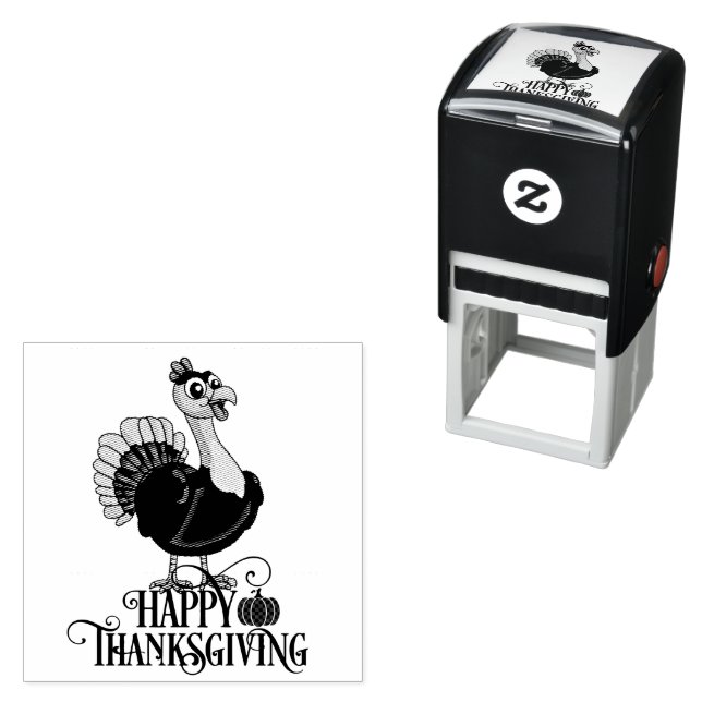 Süßer Thanksgiving Truthahn Permastempel (Beispiel)