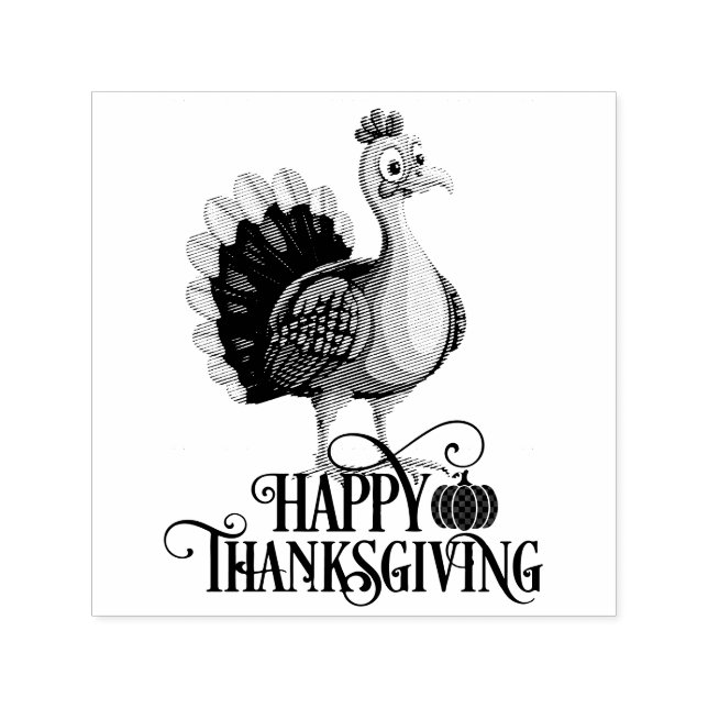 Süßer Thanksgiving Truthahn Permastempel (Design)