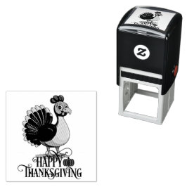 Süßer Thanksgiving Truthahn Permastempel