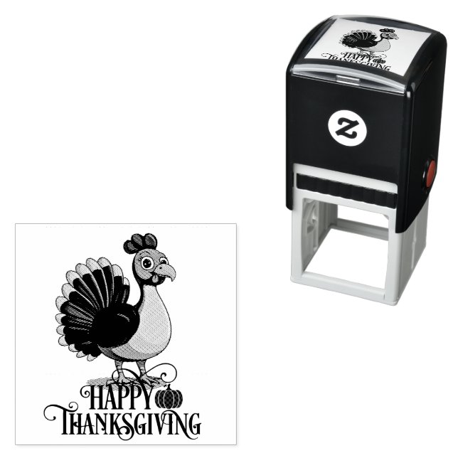 Süßer Thanksgiving Truthahn Permastempel (Beispiel)