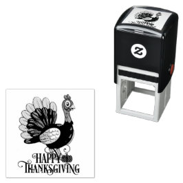 Süßer Thanksgiving Truthahn Permastempel