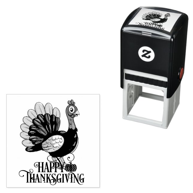 Süßer Thanksgiving Truthahn Permastempel (Beispiel)