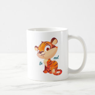 Süßer Tiger, bleib cool, Cartoon Kaffeetasse