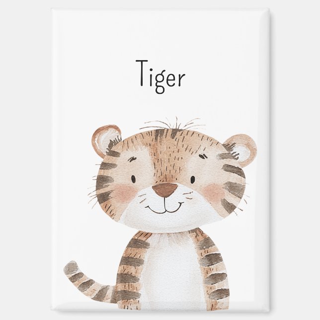 Süßer Tiger Magnet (Vorderseite)