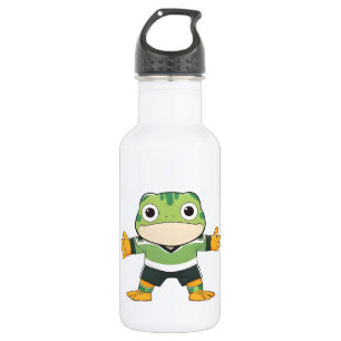 Süßer Torwart-Frosch Fußball Kawaii Design Edelstahlflasche