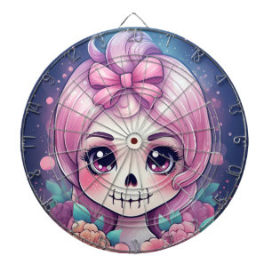 Süßer Totenkopf Dartboard Dartscheibe