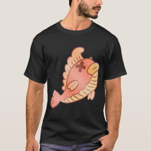 Süßer toter orangefarbener Fisch-Cartoon â€“ Lusti T-Shirt