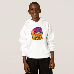 Süßer Träume Großer Zauberer Kinder Weißer Kapuzen Hoodie