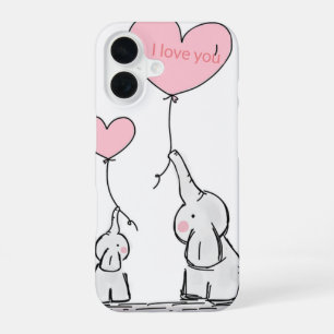 Süßer trendiger Elefant iPhone 16 Hülle