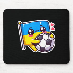Süßer ukrainischer Bynner-Fan Ukraine-Flagge Niedl Mousepad