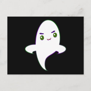 Süßer Unartiger Halloween-Geist Postkarte