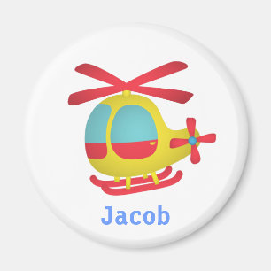 Süßer und bunter Hubschrauber für Kinder Magnet