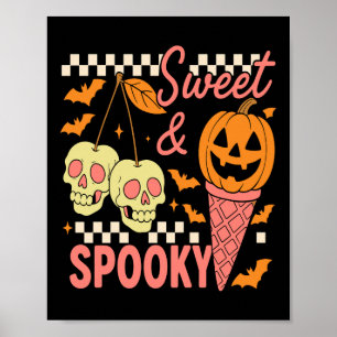 Süßer und gruseliger Halloween Poster