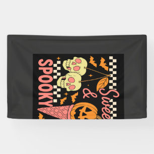 Süßer und gruseliger süßer Halloween Banner