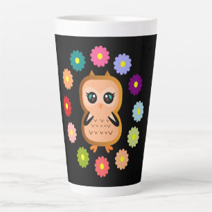 süßer und kawaii Uhu Wilde Tiere Bunte Hoot Milchtasse