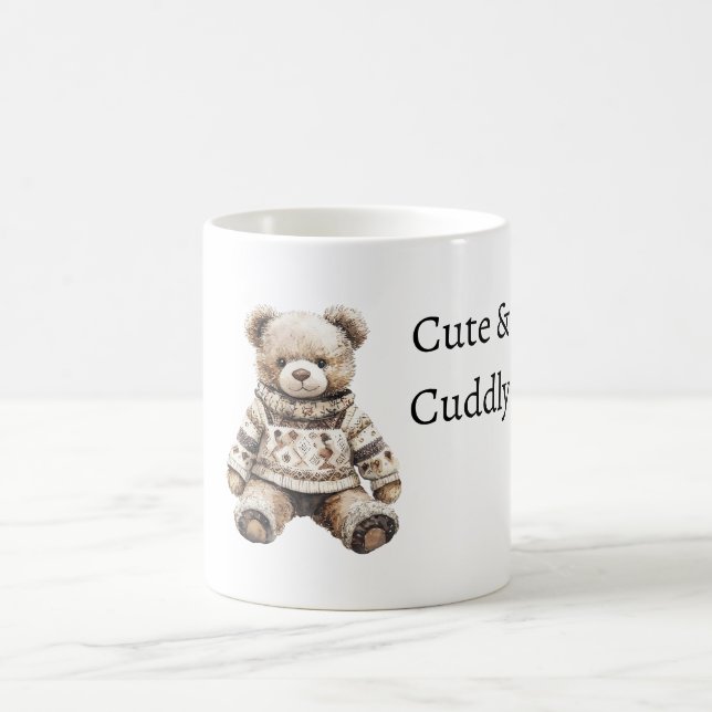 Süßer und Kuscheliger Teddybär Kaffeetasse (Mittel)