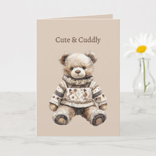 Süßer und Kuscheliger Teddybär Karte