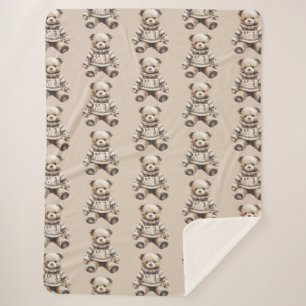 Süßer und Kuscheliger Teddybär Sherpadecke