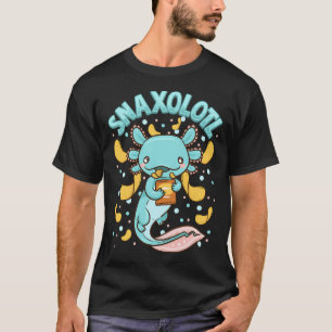 Süßer und lustiger Snaxolotl adorabler snackender T-Shirt