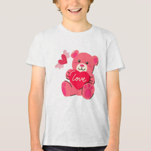 Süßer und niedlicher Cartoon-Freund Tri-Blend Shirt
