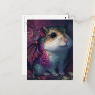 Süßer und niedlicher Hamster-Drache Postkarte