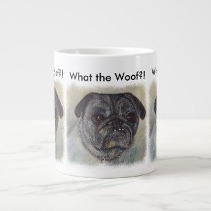 SÜßER UND NIEDLICHER MOPSHUND Jumbo-Tasse