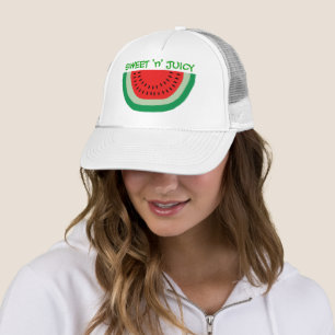 Süßer und saftiger Cartoon Wassermelone Städtische Truckerkappe