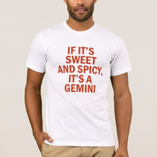 Süßer und scharfer Zwilling lustiges Design T-Shirt