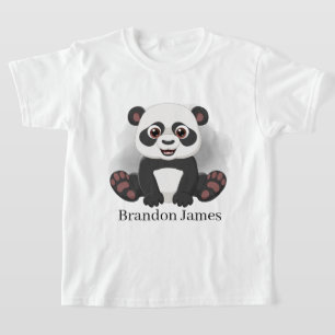 süßer Unisex-Kindername Panda-Bär T-Shirt