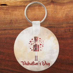 Süßer Valentins-Nussknacker-Herz-Schlüsselanhänger Schlüsselanhänger