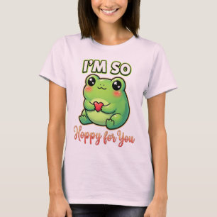 Süßer Valentinsfrosch – Ich bin so hopsig für dich T-Shirt