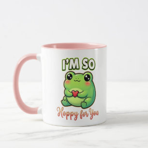 Süßer Valentinsfrosch – Ich bin so hopsig für dich Tasse
