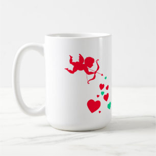 Süßer Valentinstag Engel Kaffeetasse