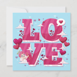 Süßer Valentinstag Feiertagskarte