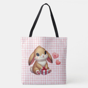 Süßer Valentinstag-Hasenkaninchen Tasche