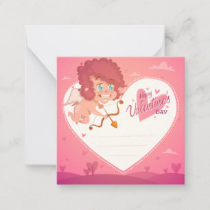Süßer Valentinstag Mitteilungskarte