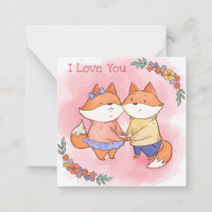 Süßer Valentinstag Mitteilungskarte