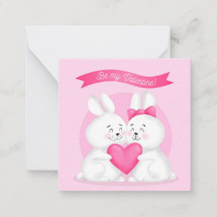 Süßer Valentinstag Mitteilungskarte