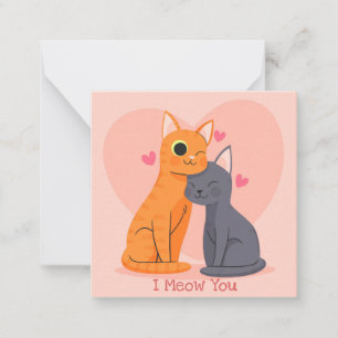 Süßer Valentinstag Mitteilungskarte